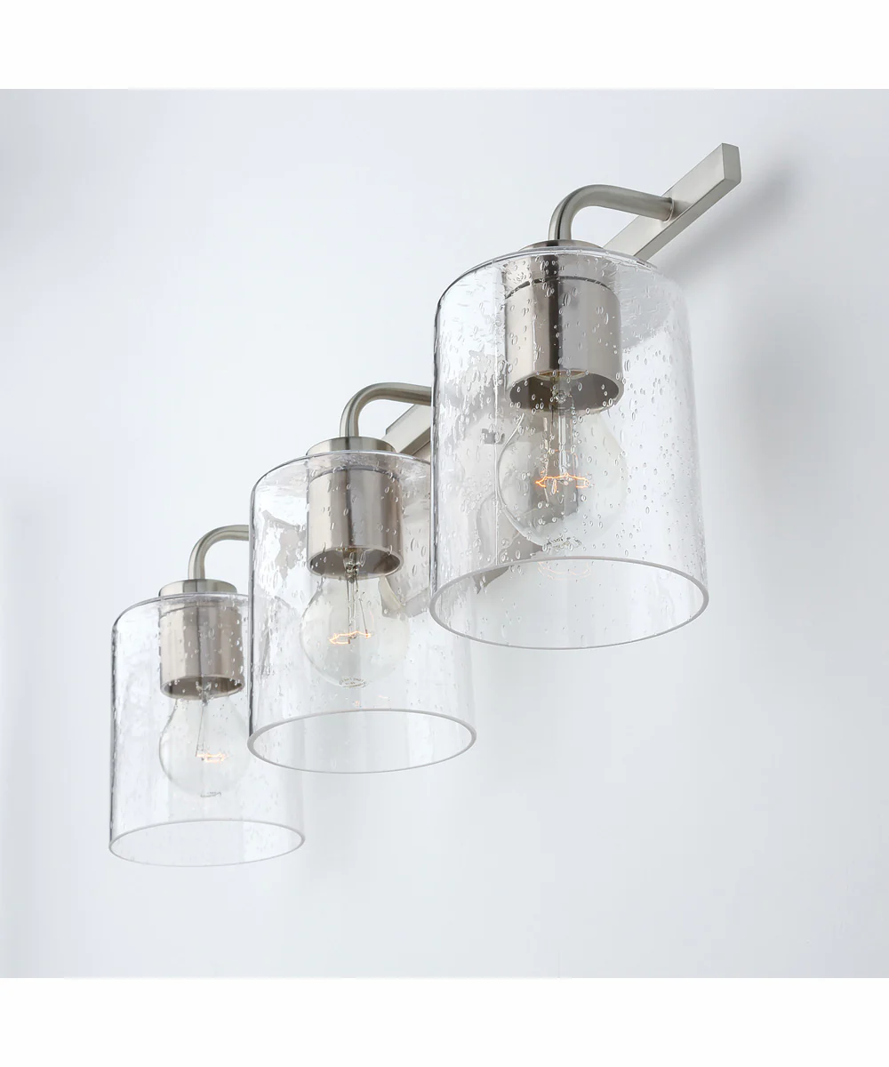 Greyson 3-Light Vanity Brushed Nickel - Image 3