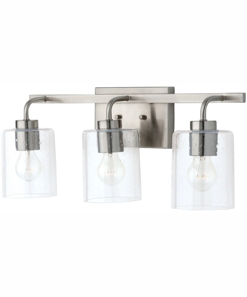 Greyson 3-Light Vanity Brushed Nickel - Image 4
