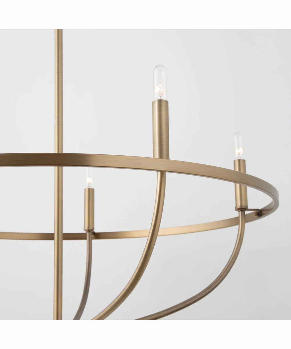 Greyson 5-Light Chandelier Aged Brass - Image 3
