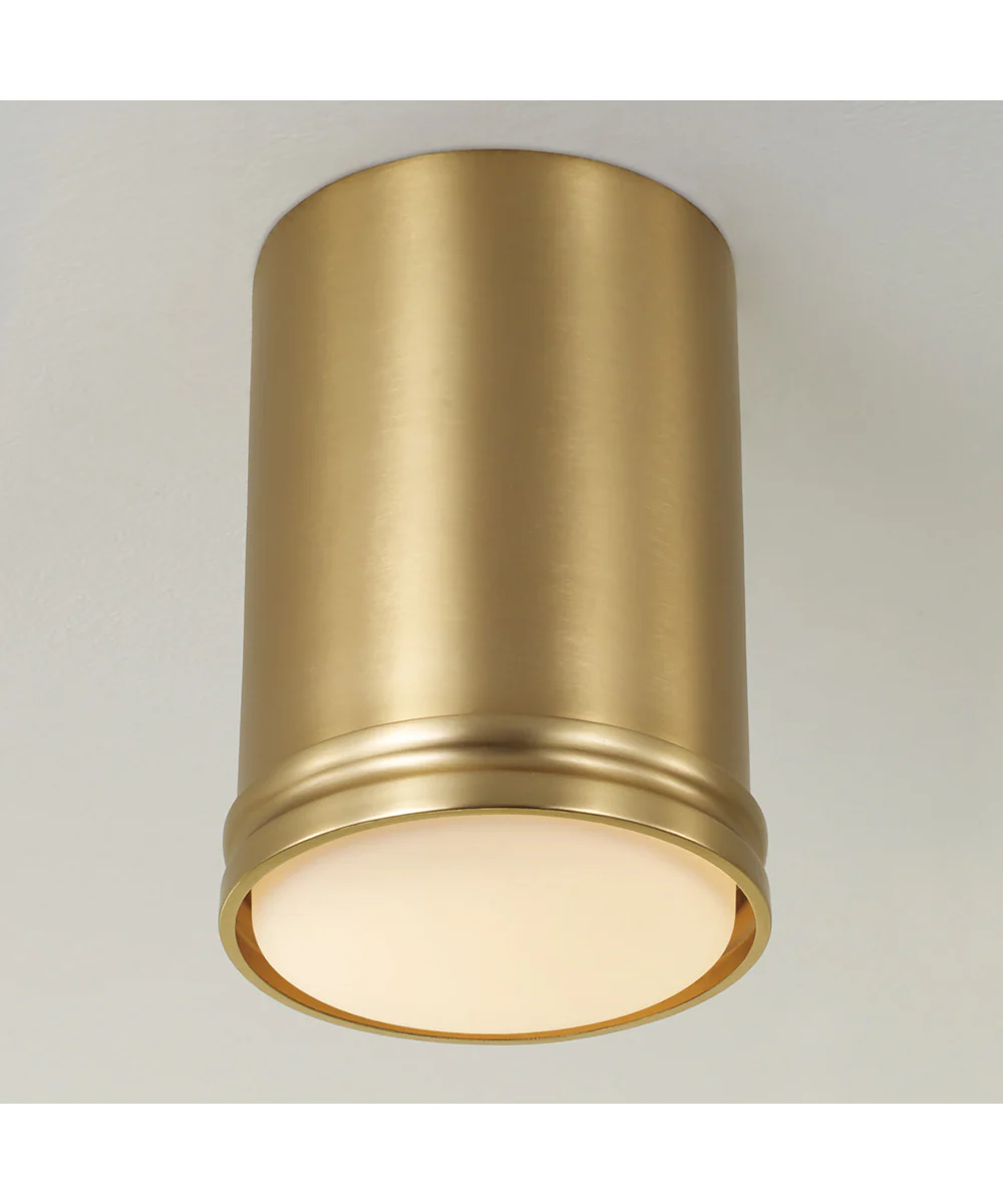 Griffin 1-Light Flush Aged Brass - Image 3