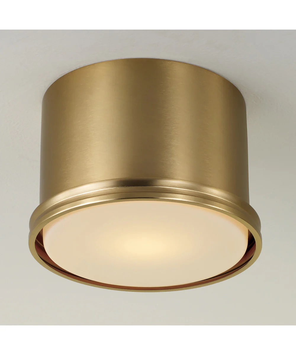 Griffin 1-Light Flush Aged Brass - Image 4