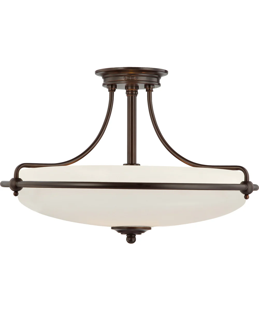 Griffin Extra Large 4-light Semi Flush Mount Palladian Bronze - Image 2