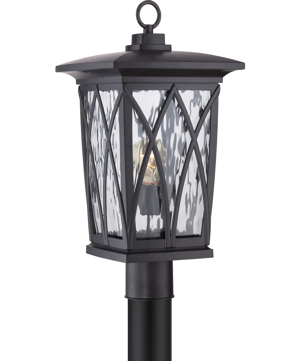 Grover Large 1-light Outdoor Post Light Mystic Black - Image 2