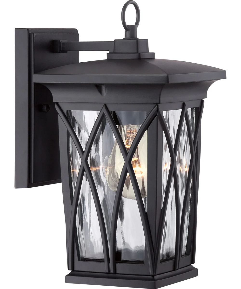 Grover Small 1-light Outdoor Wall Light Mystic Black