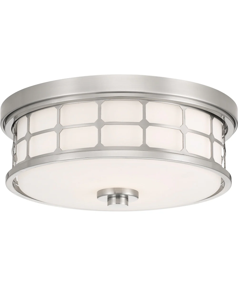 Guardian 2-light Flush Mount Brushed Nickel - Image 2