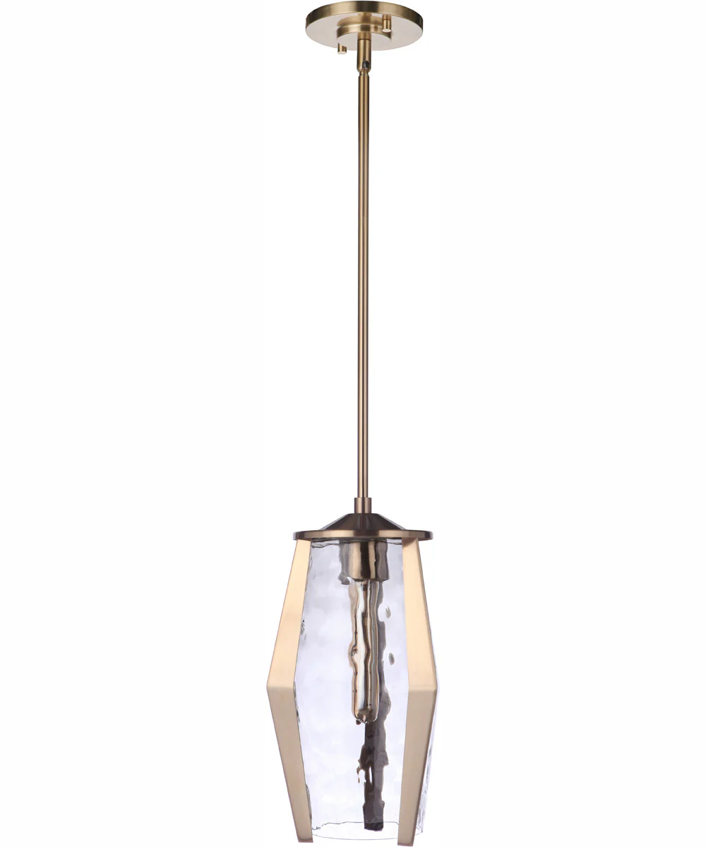 Guiding Star 1-Light Mini Pendant Satin Brass - Image 2