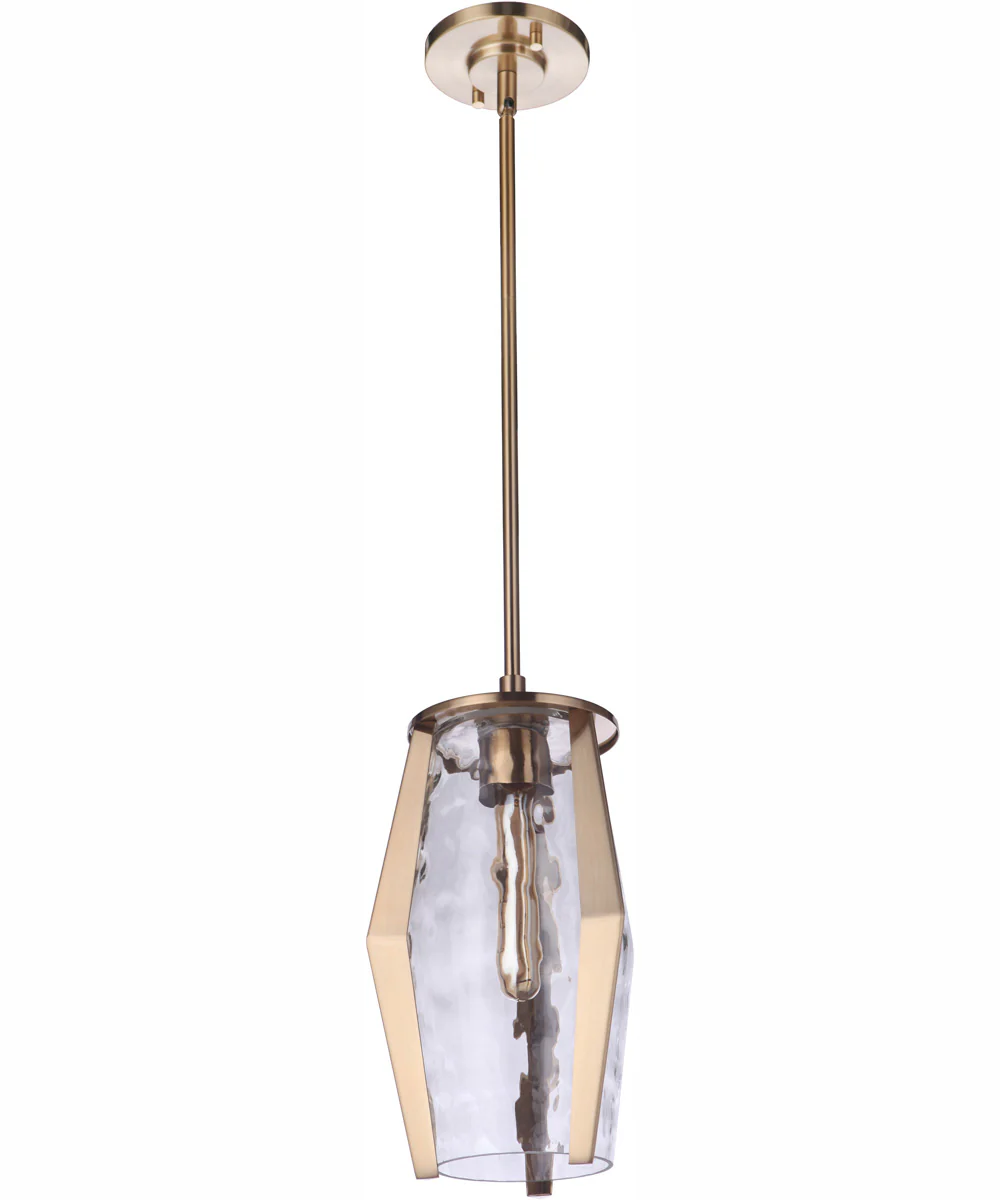 Guiding Star 1-Light Mini Pendant Satin Brass - Image 8