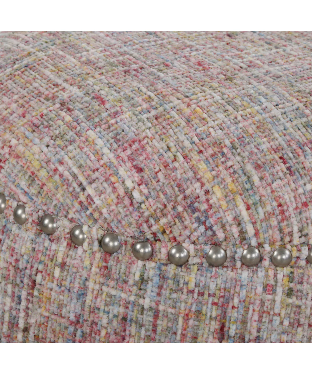 Gumdrop Confetti Chenille Ottoman - Image 3