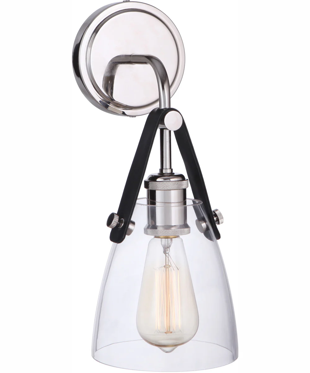 Hagen 1-Light Wall Sconce Polished Nickel - Image 2