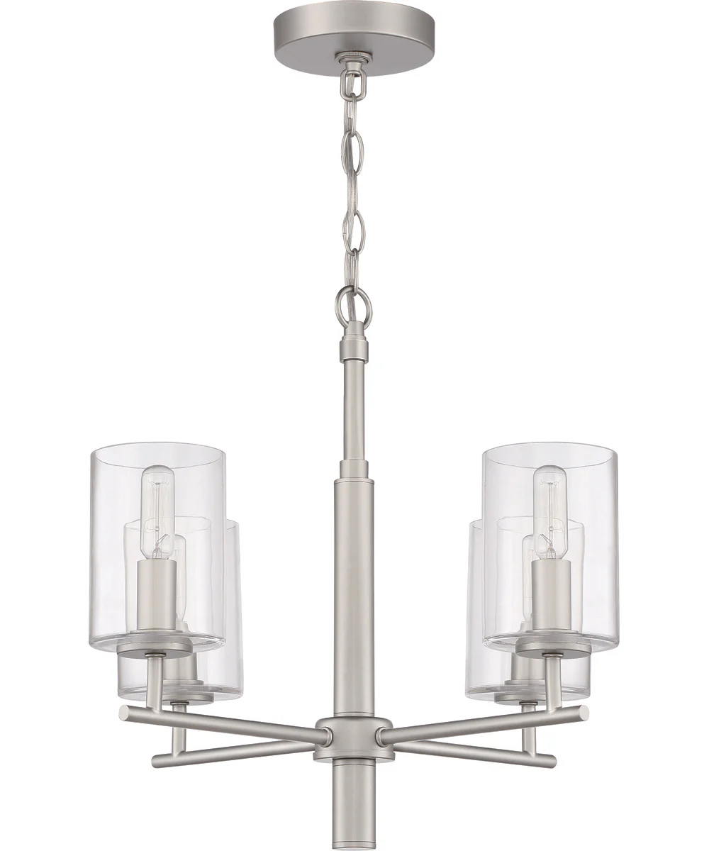 Hailie 4-Light Chandelier Satin Nickel - Image 3