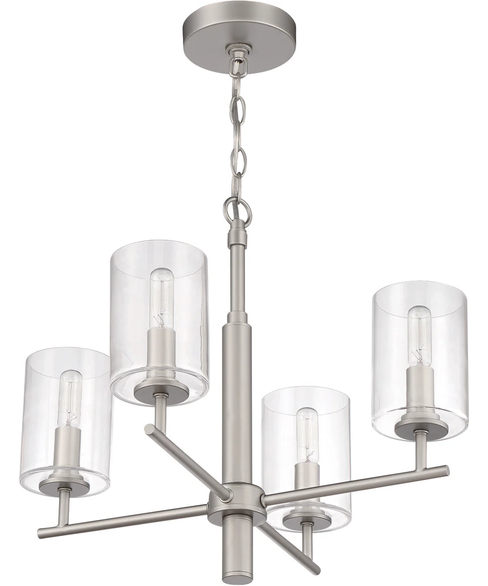 Hailie 4-Light Chandelier Satin Nickel - Image 4