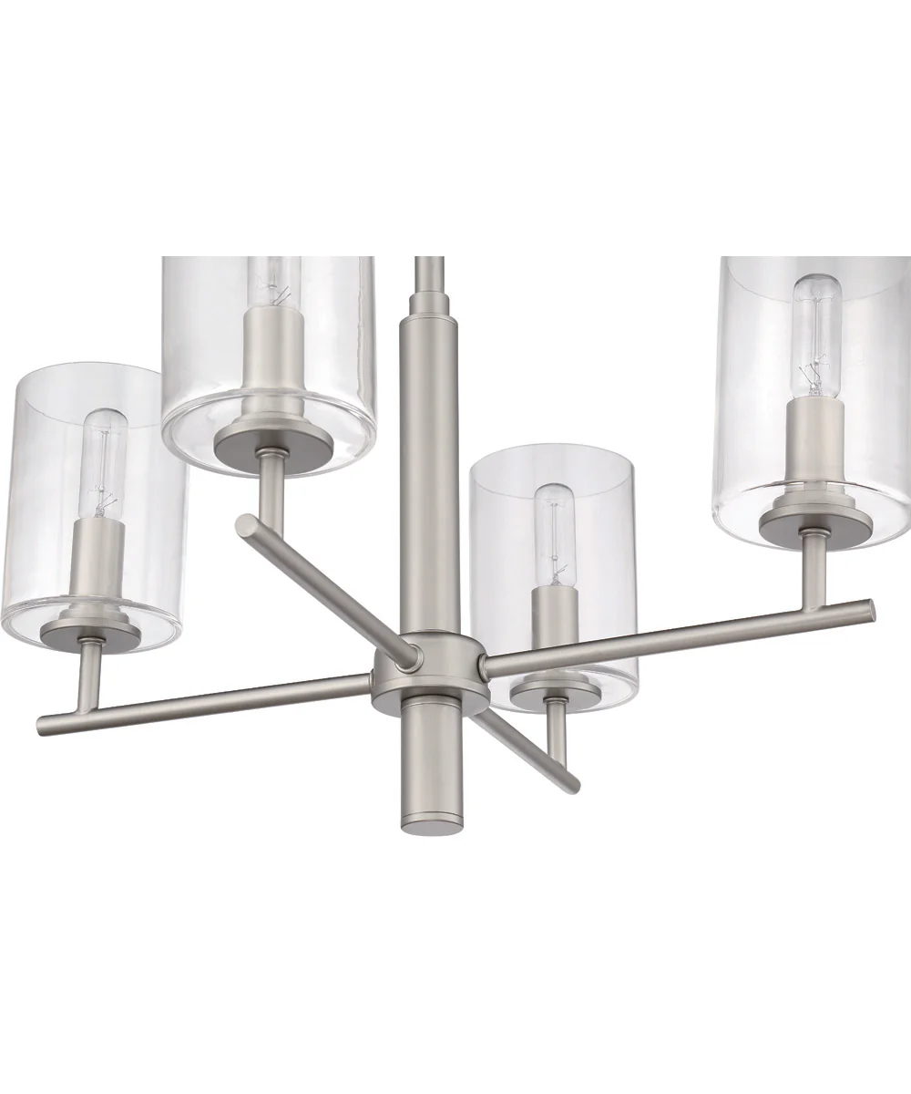 Hailie 4-Light Chandelier Satin Nickel - Image 5