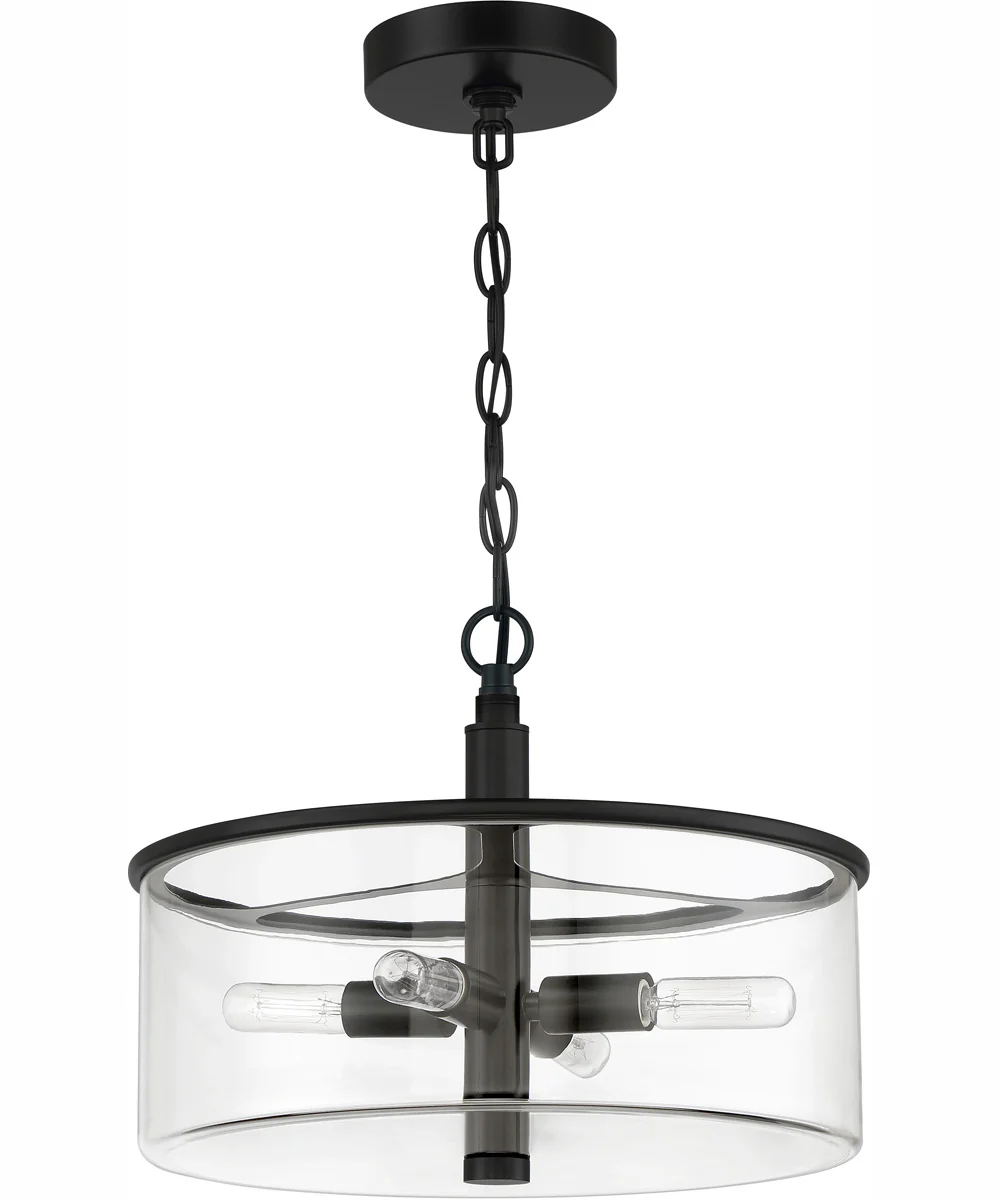 Hailie 4-Light Convertible Semi Flush Flat Black - Image 3