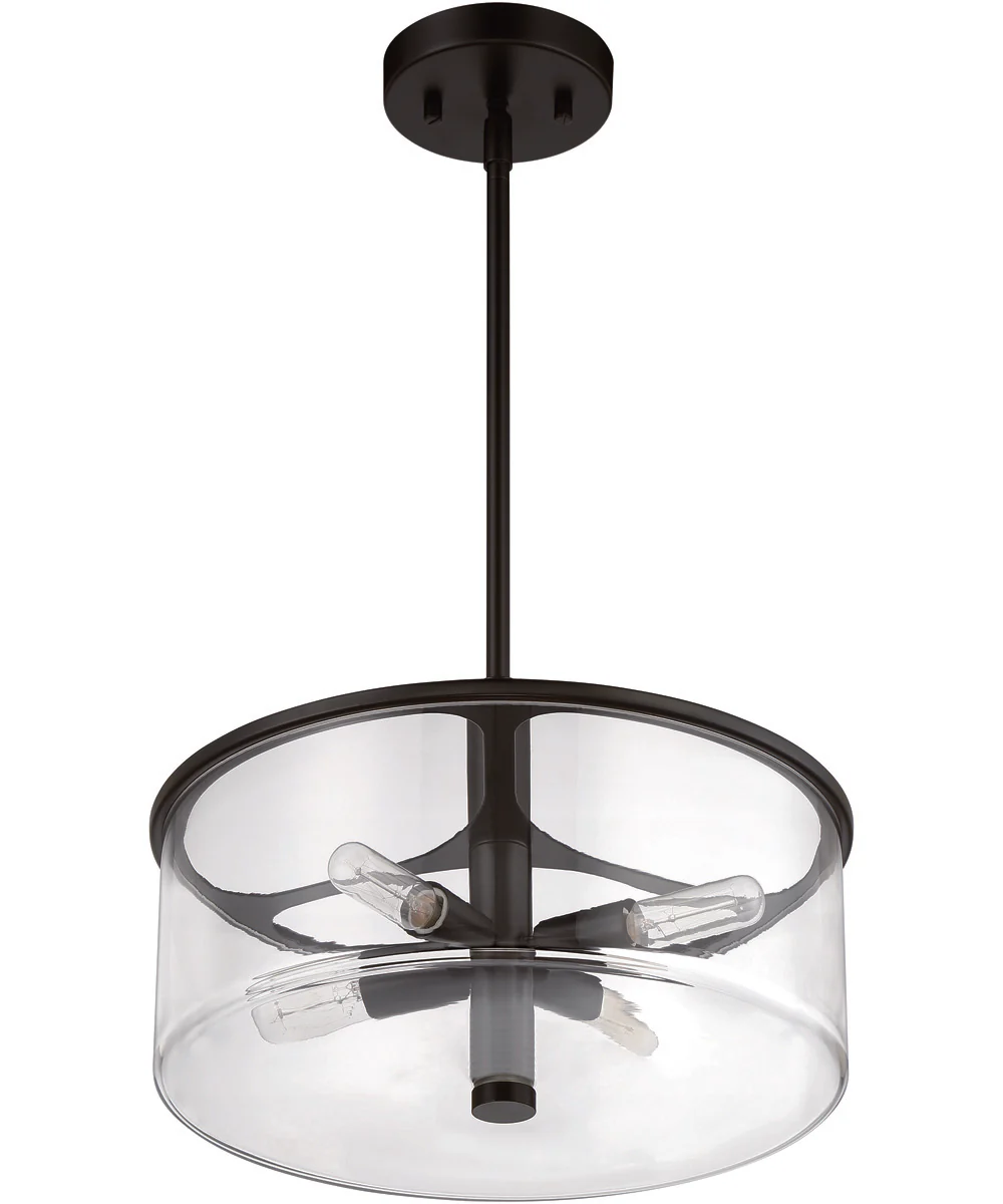 Hailie 4-Light Pendant Flat Black - Image 4
