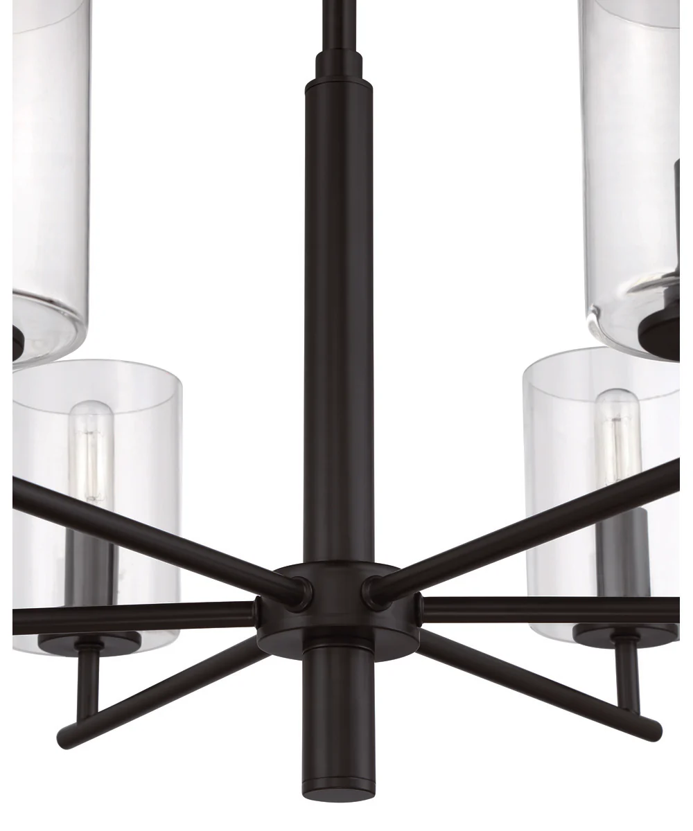 Hailie 6-Light Chandelier Flat Black - Image 6