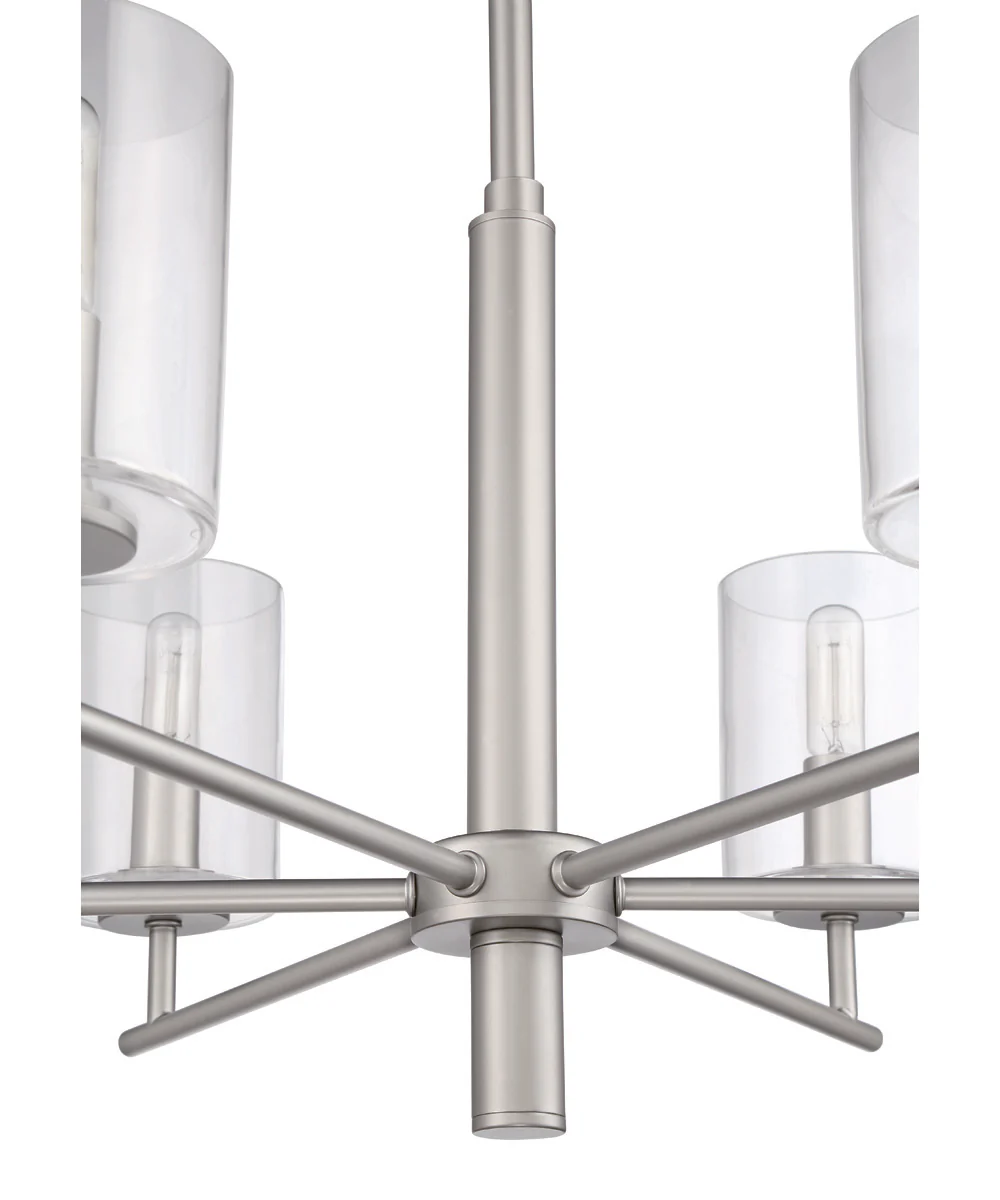 Hailie 6-Light Chandelier Satin Nickel - Image 6