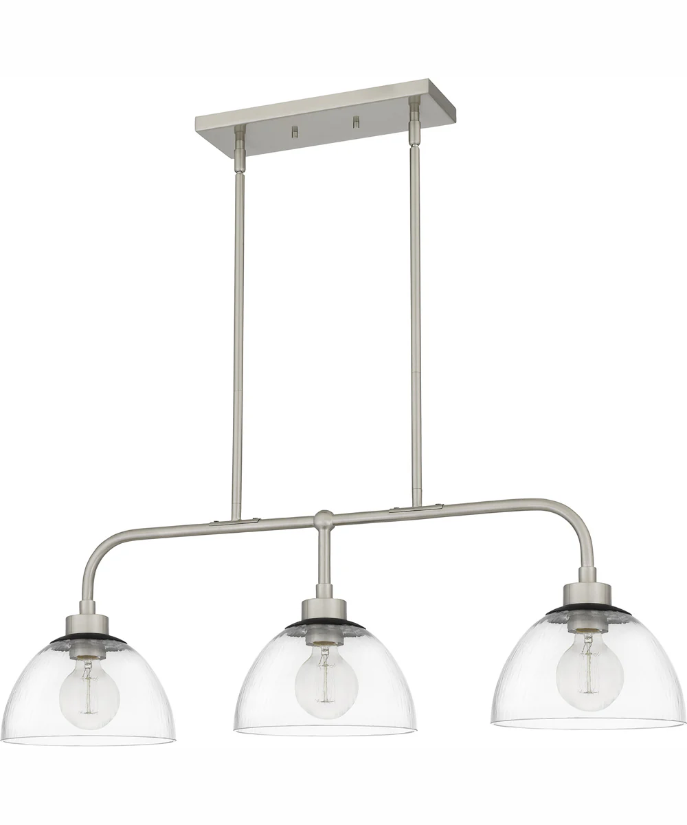 Halsey Medium 3-light Island Light Brushed Nickel - Image 3