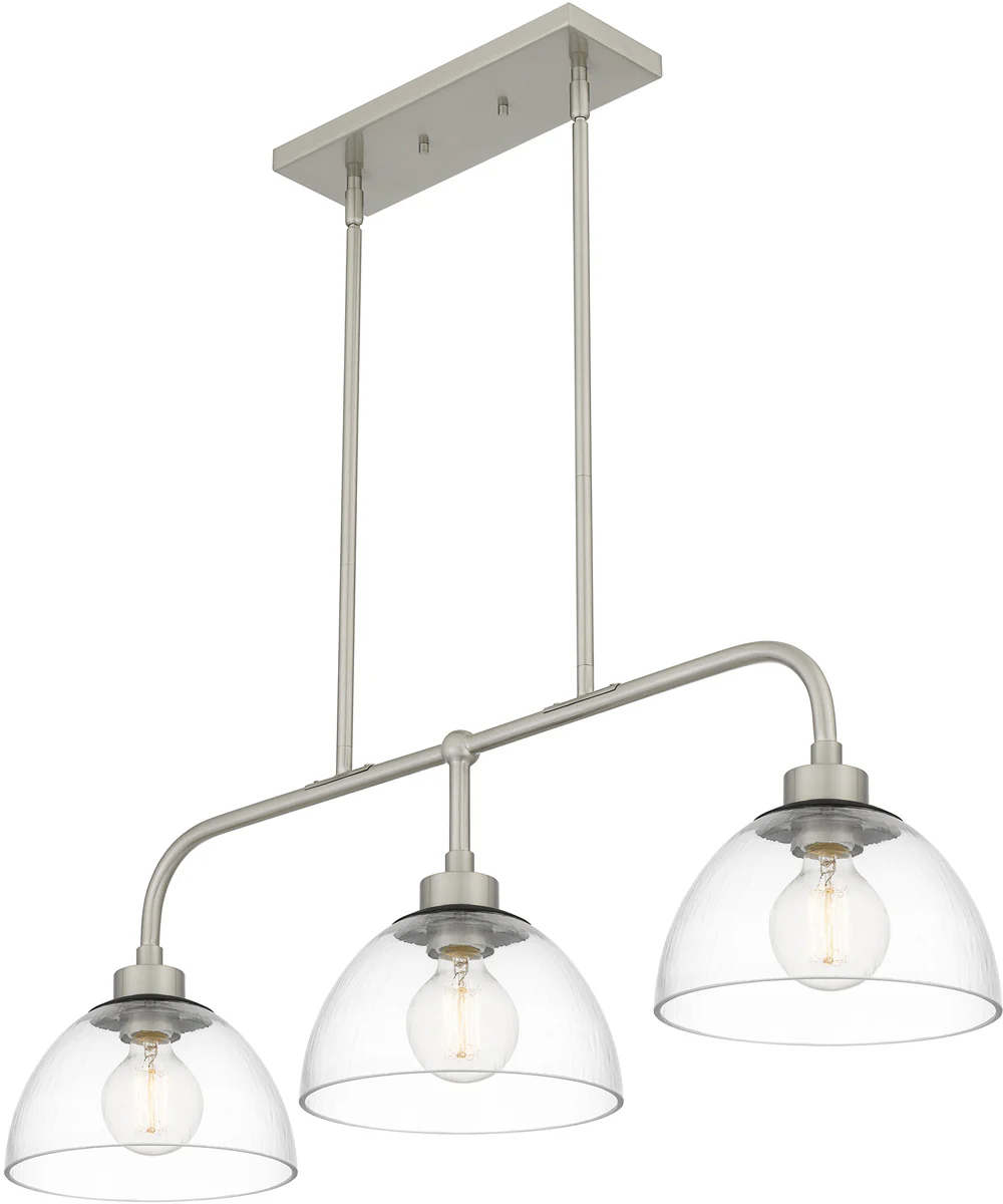 Halsey Medium 3-light Island Light Brushed Nickel - Image 5