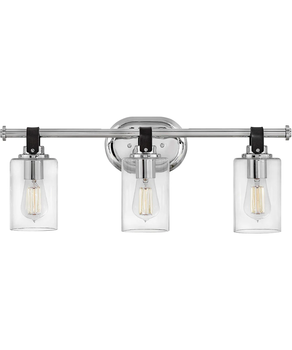 Halstead 3-Light Vanity in Chrome