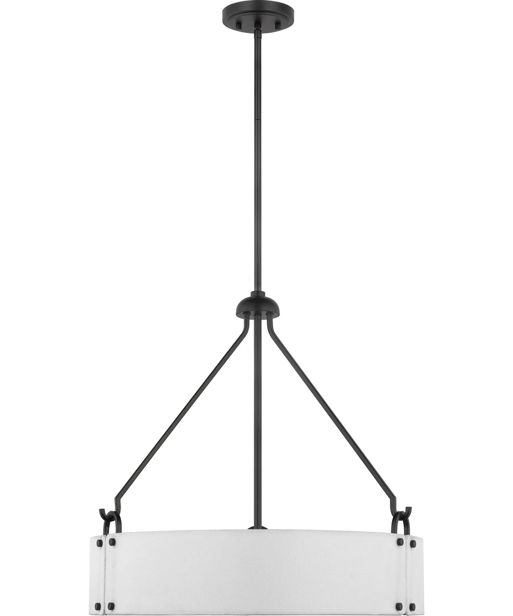 Halter 4-Light Pendant Matte Black - Image 2