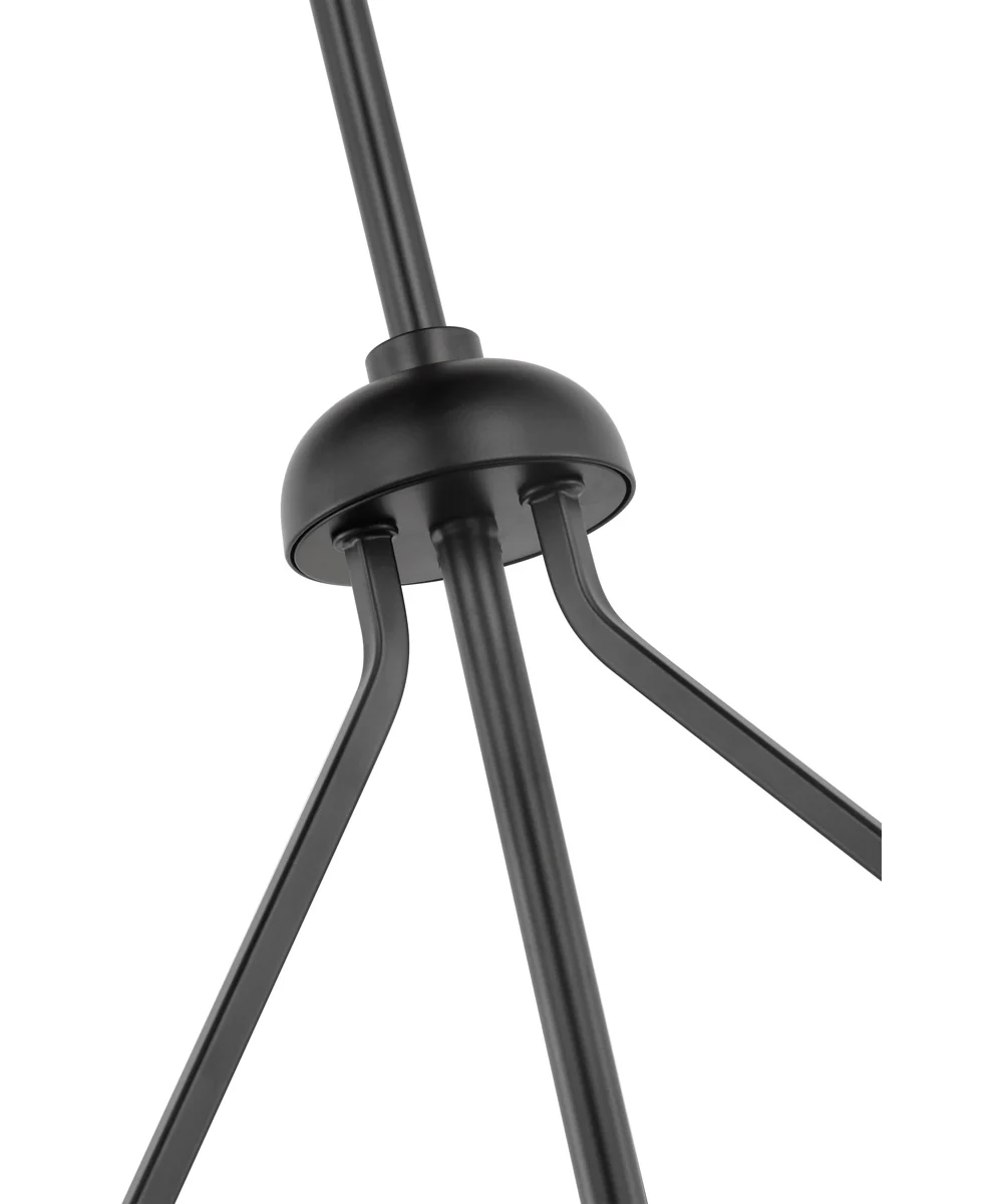Halter 4-Light Pendant Matte Black / Natural Brass - Image 6
