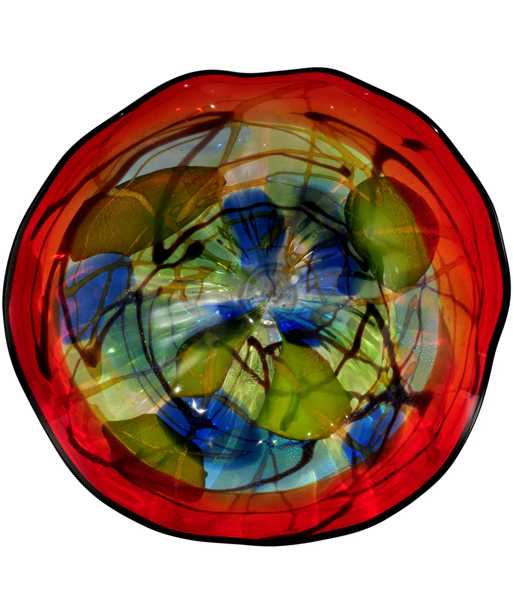 Hankley Hand Blown Art Glass Wall Art Decor - 12 Inch