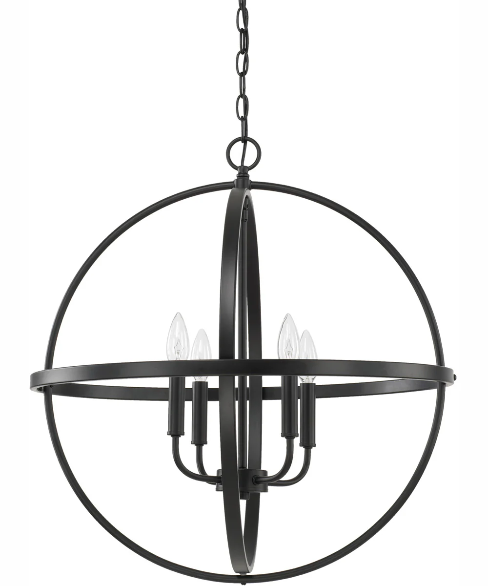Hartwell 4-Light Pendant Matte Black