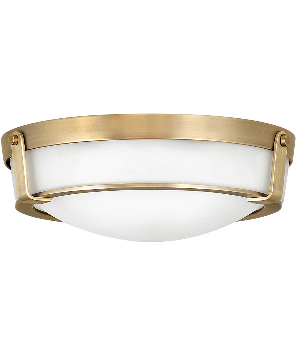 Hathaway LED-Light Medium Flush Mount in Heritage Brass