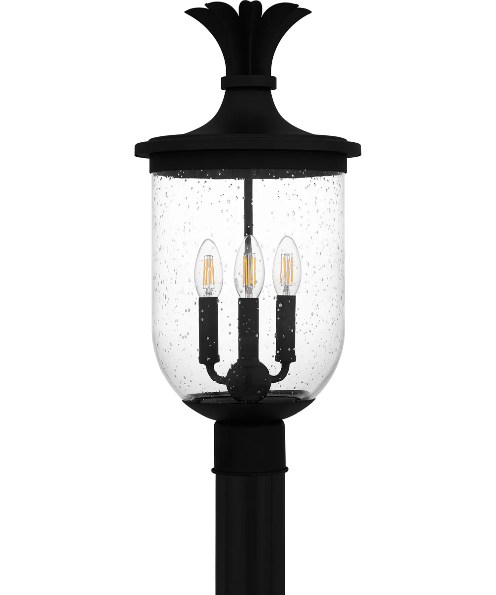 Havana Large 3-light Outdoor Post Light Earth Black - Image 2