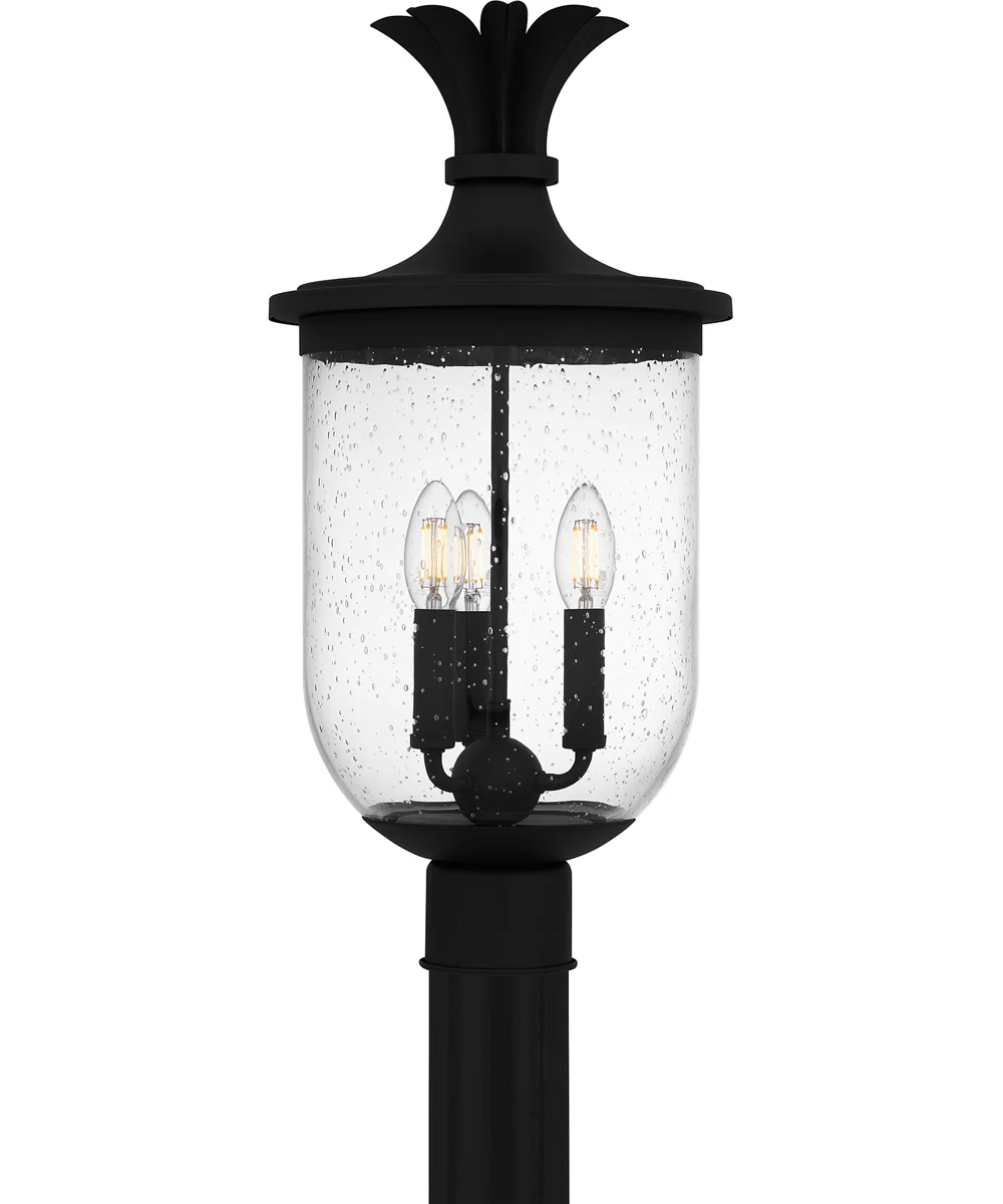 Havana Large 3-light Outdoor Post Light Earth Black - Image 3