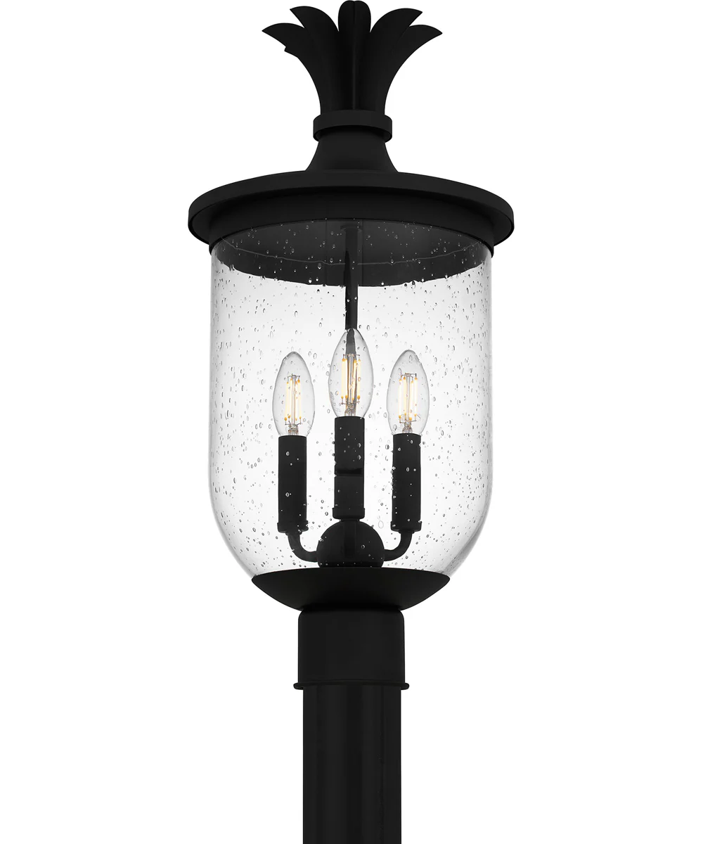 Havana Large 3-light Outdoor Post Light Earth Black - Image 4