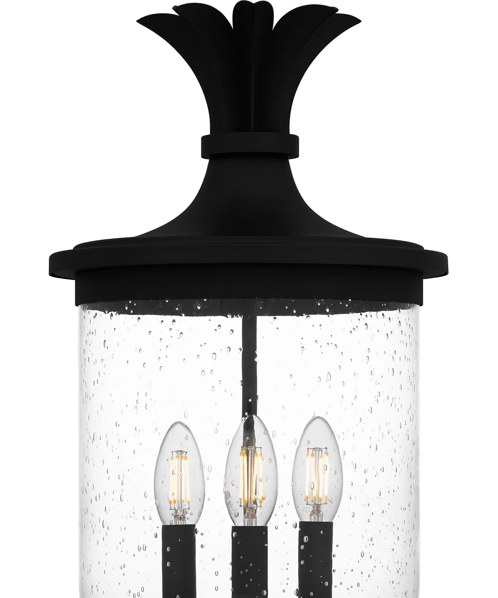 Havana Large 3-light Outdoor Post Light Earth Black - Image 5