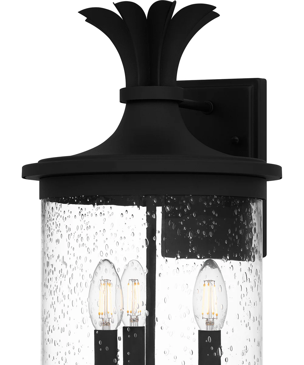 Havana Large 3-light Outdoor Wall Light Earth Black - Image 5