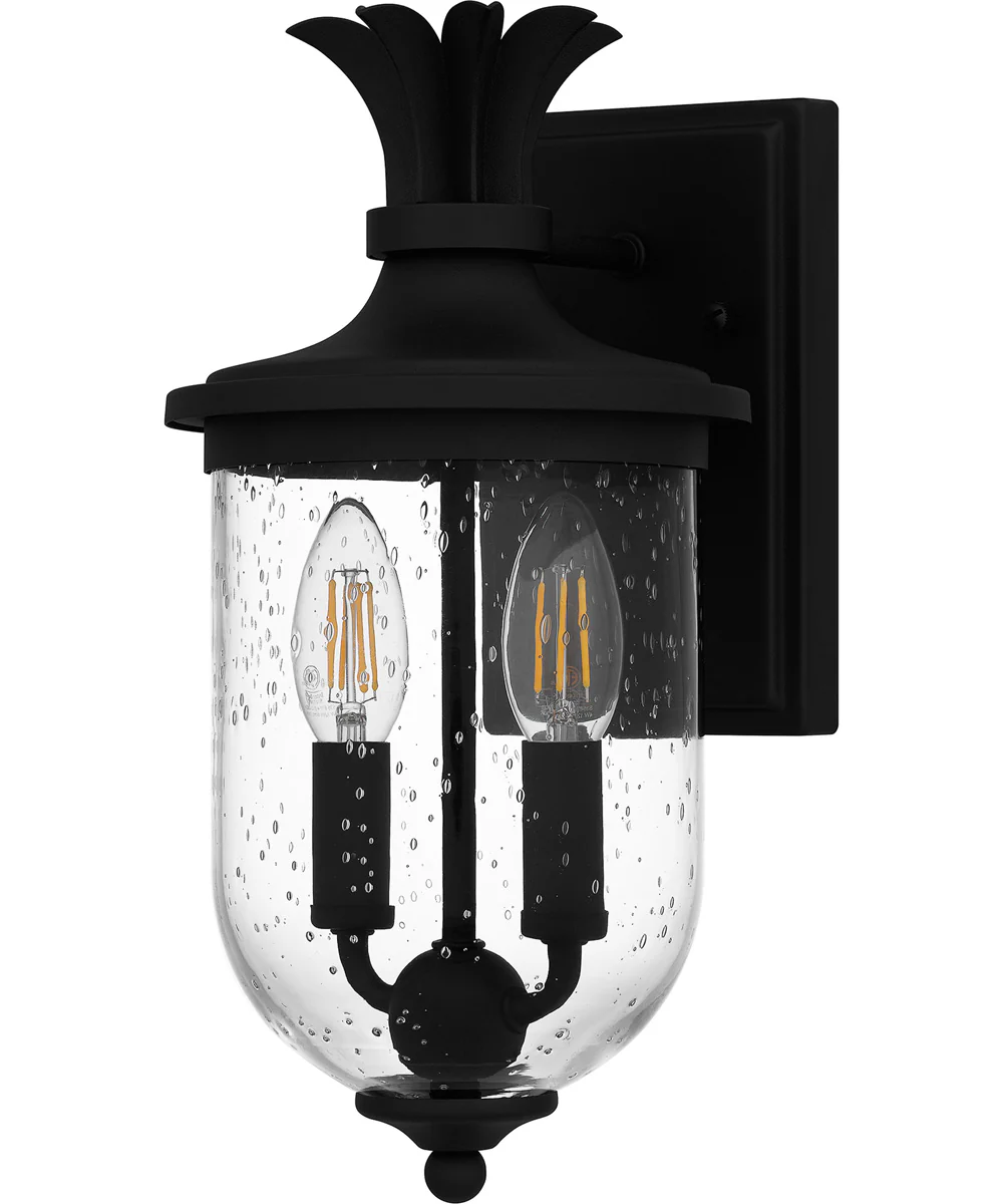 Havana Small 2-light Outdoor Wall Light Earth Black - Image 2