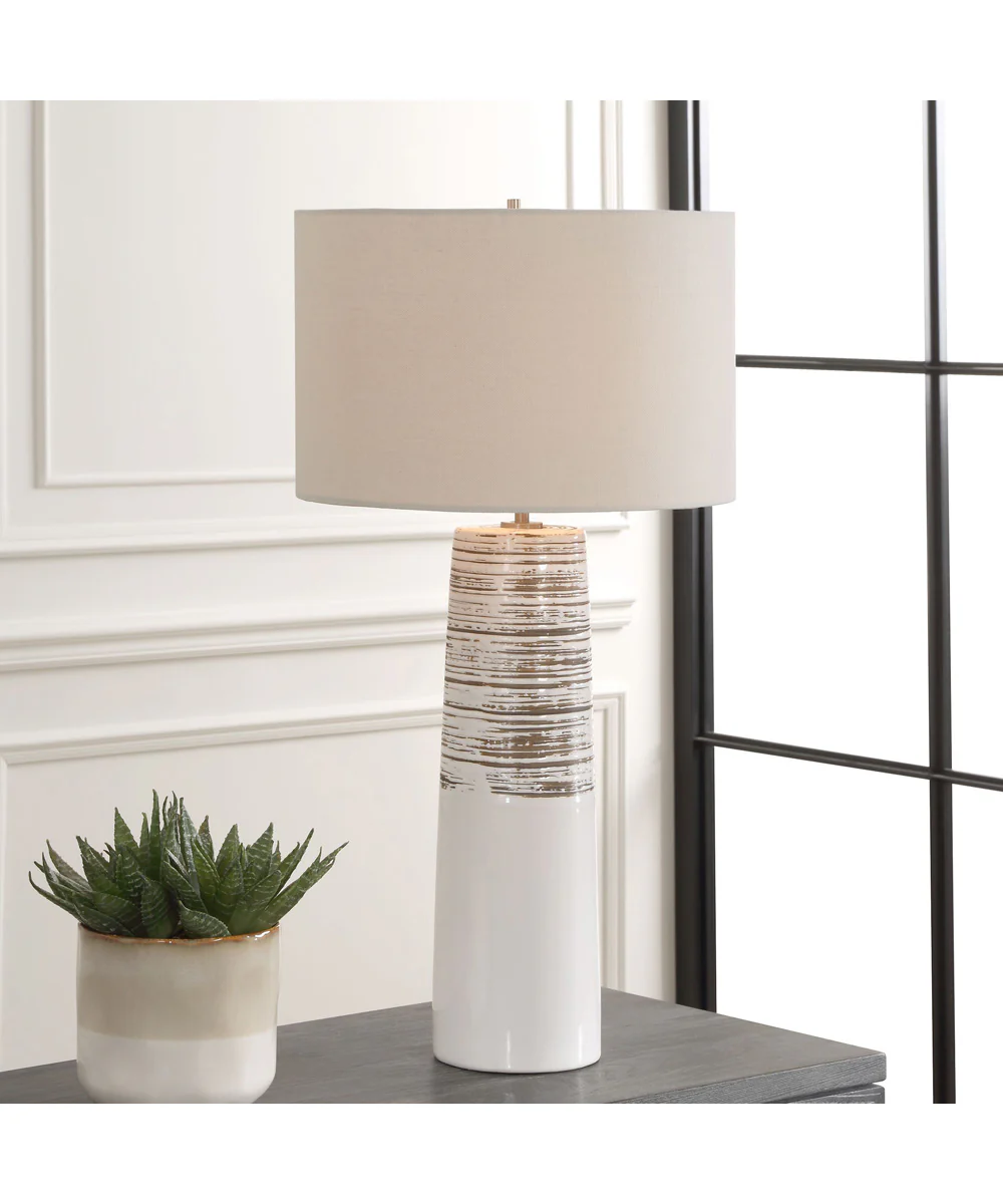 Haven White Glaze Table Lamp - Image 8