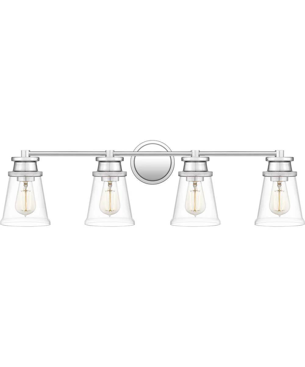 Haverfield Extra Large 4-light Bath Light Polished Chrome