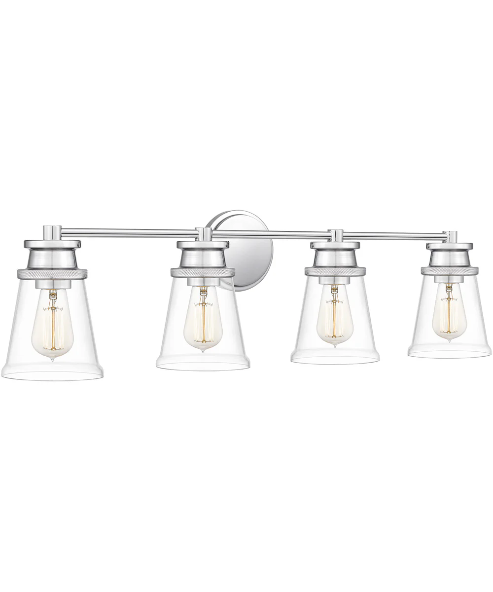 Haverfield Extra Large 4-light Bath Light Polished Chrome - Image 4