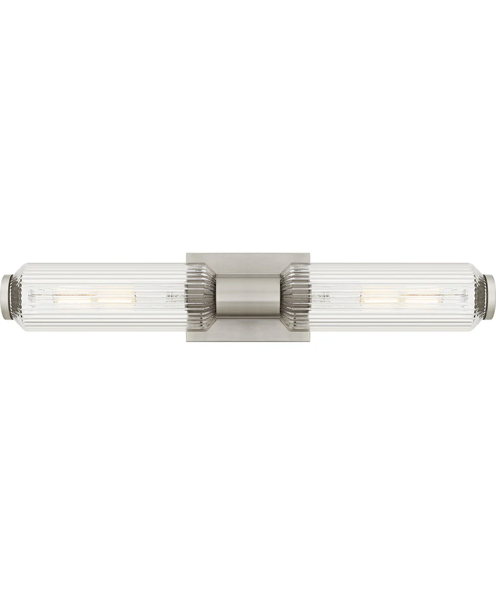 Hawes Medium 2-light Bath Light Brushed Nickel