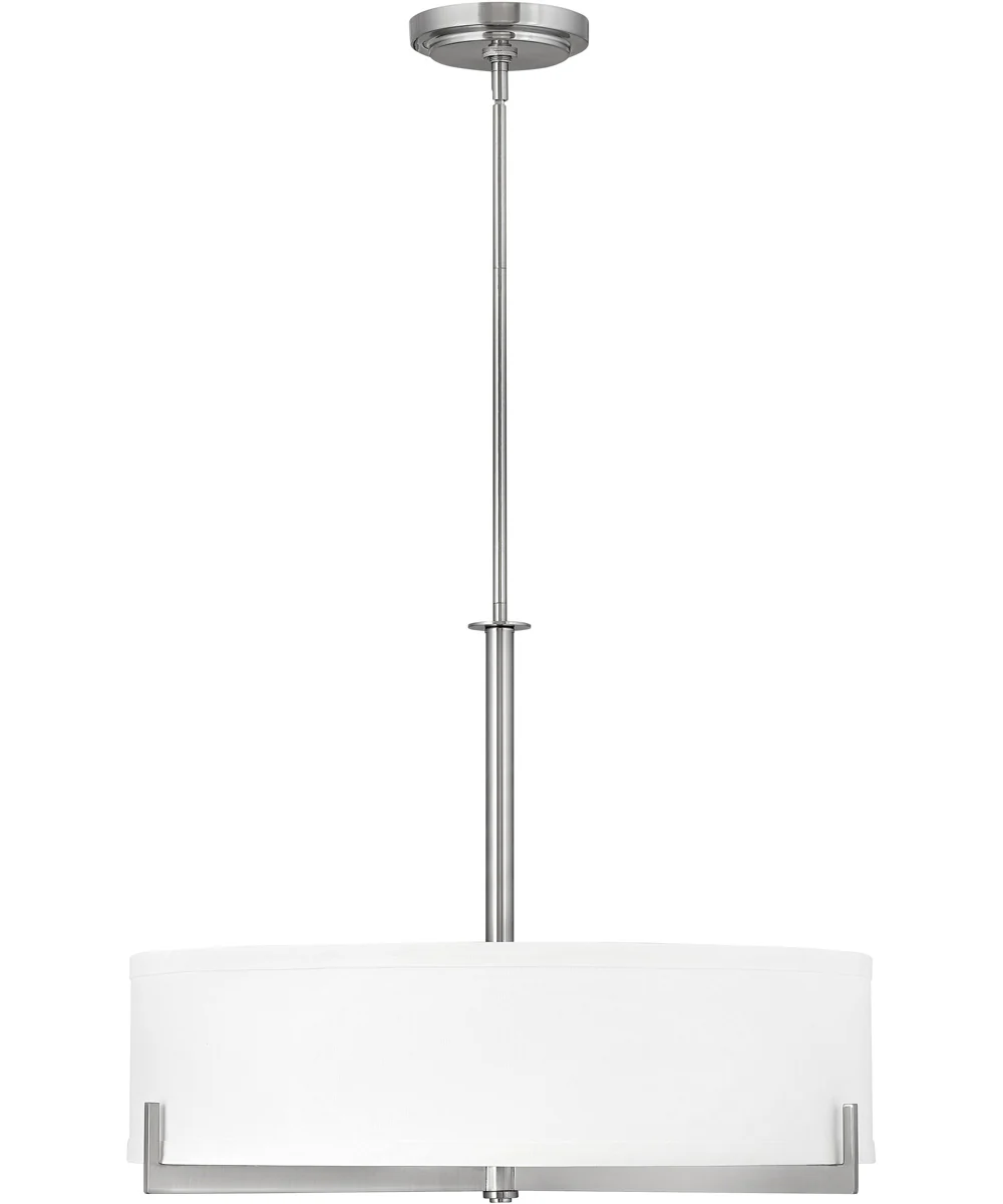 Hayes 4-Light Large Drum in Brushed Nickel