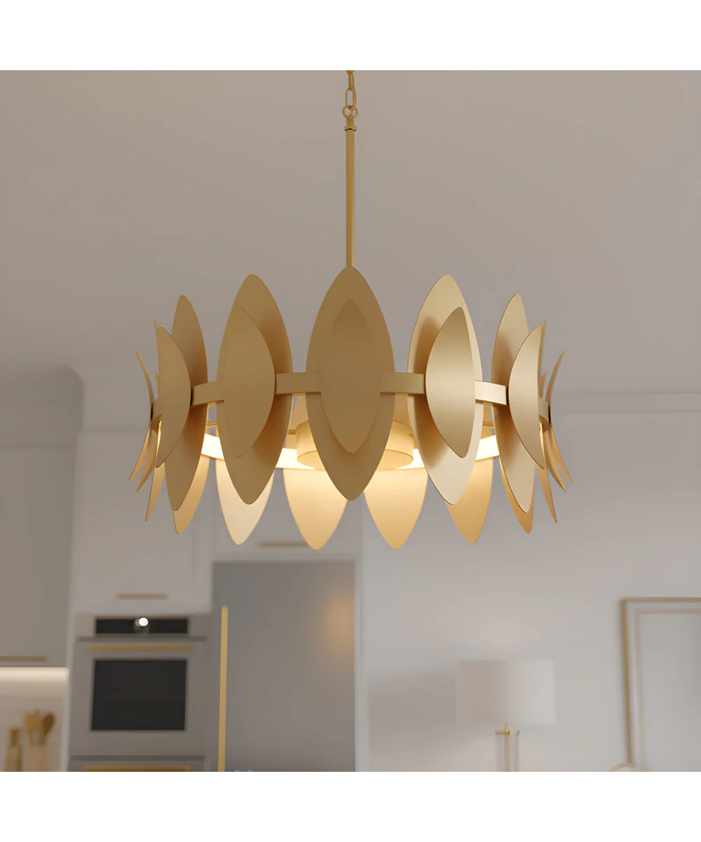 Hayley 6-light Pendant Gold Leaf - Image 2