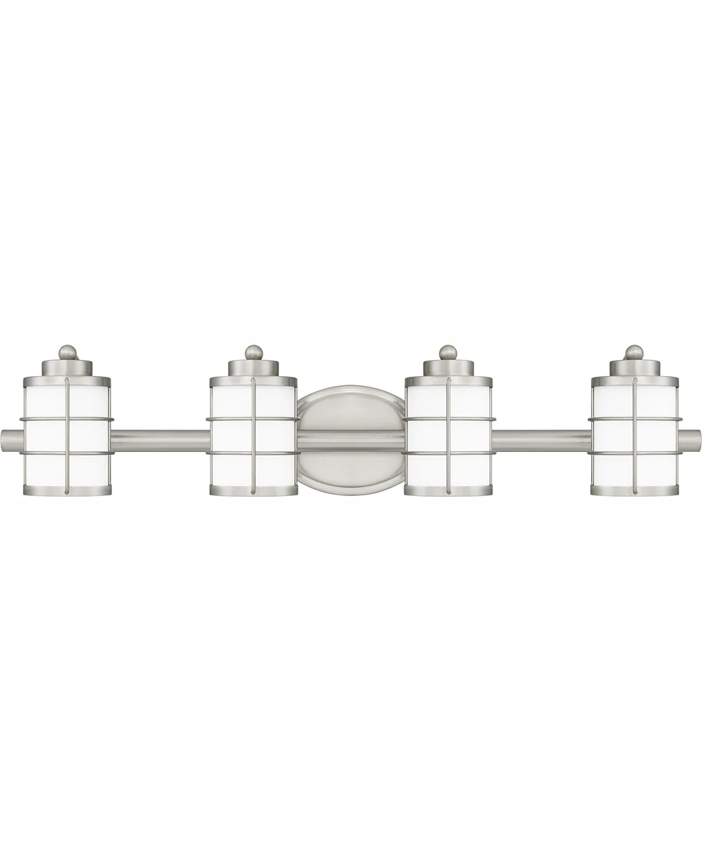Hazlett Extra Large 4-light Bath Light Brushed Nickel - Image 2
