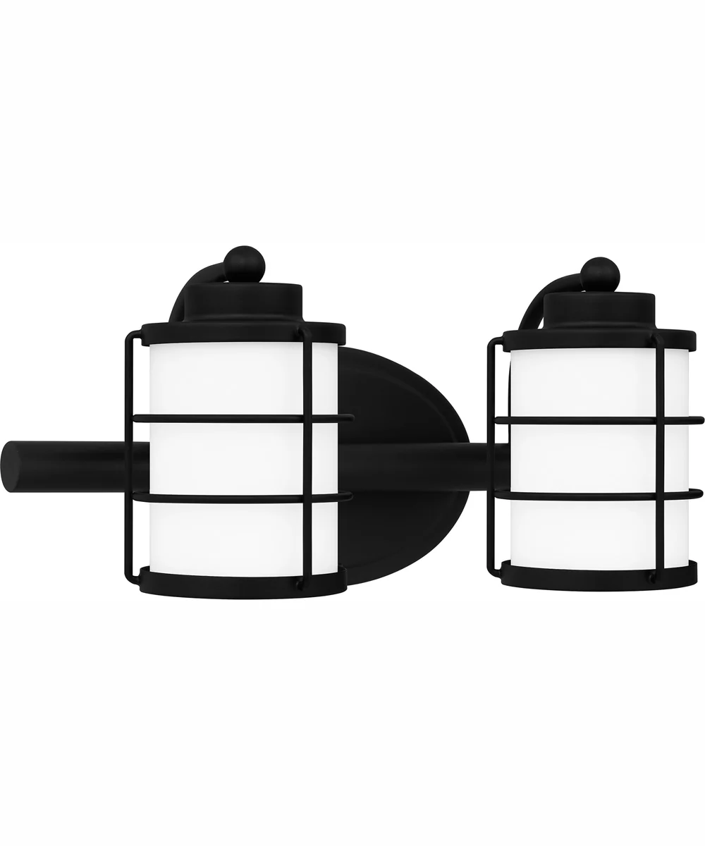 Hazlett Medium 2-light Bath Light Matte Black - Image 4