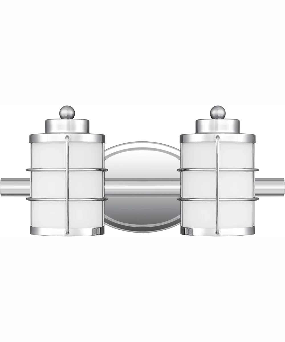 Hazlett Medium 2-light Bath Light Polished Chrome - Image 3