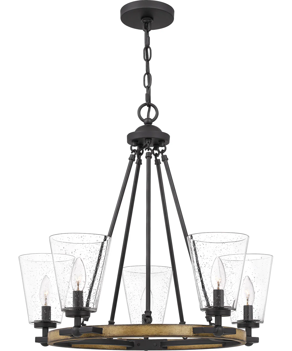 Hearst 5-light Chandelier Matte Black