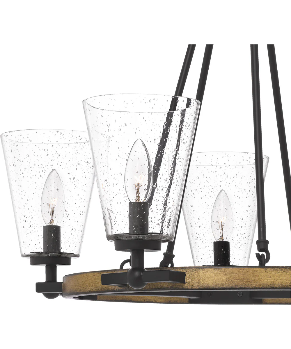 Hearst 5-light Chandelier Matte Black - Image 5