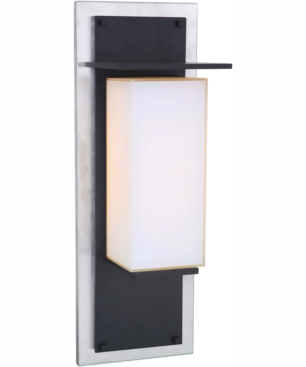 Heights 1-Light Outdoor Wall Lantern Stainless Steel / Midnight - Image 4