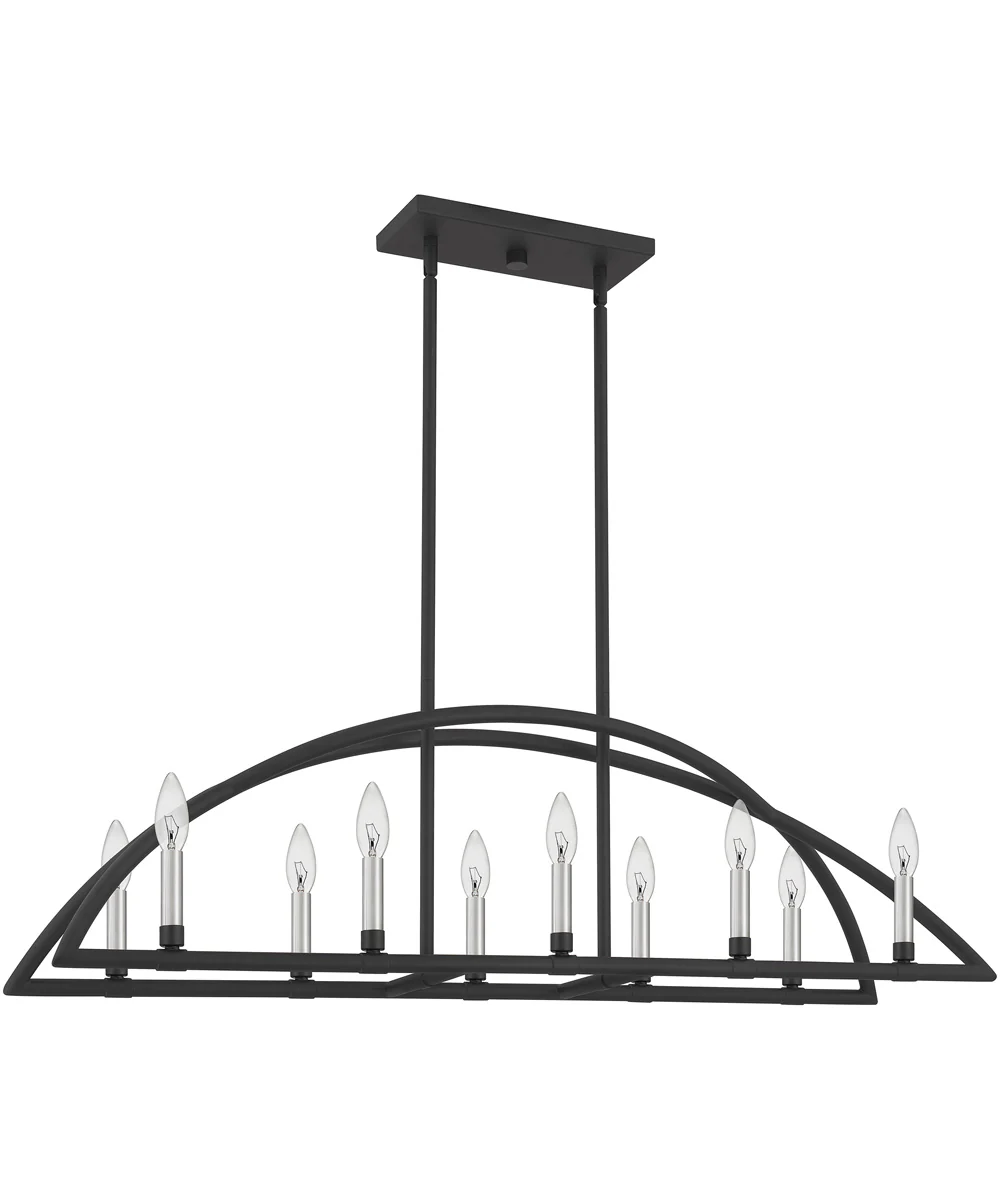 Helena 10-light Island Light Matte Black - Image 3