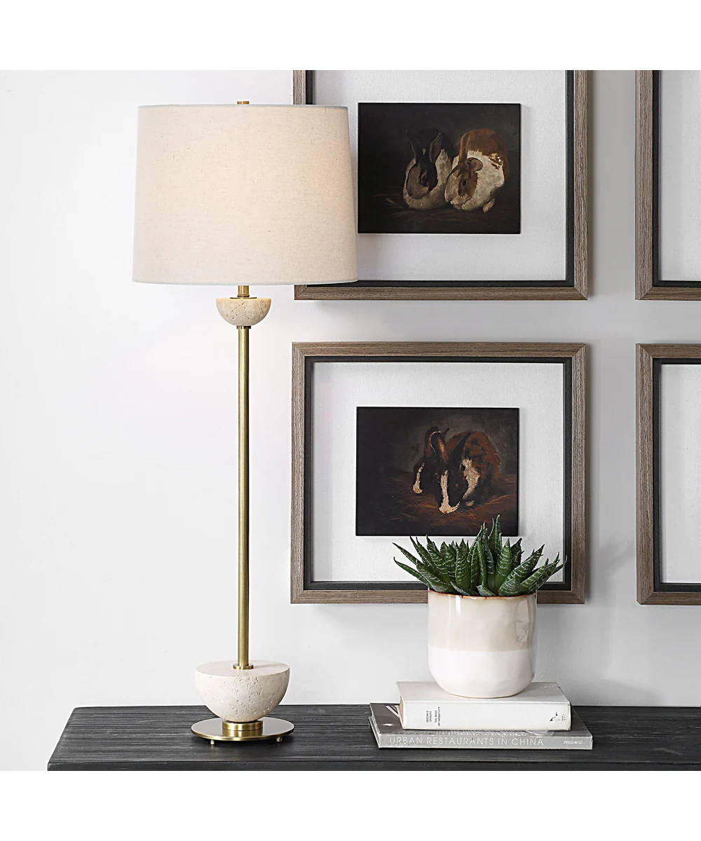 Hemisphere Brass Buffet Lamp - Image 2