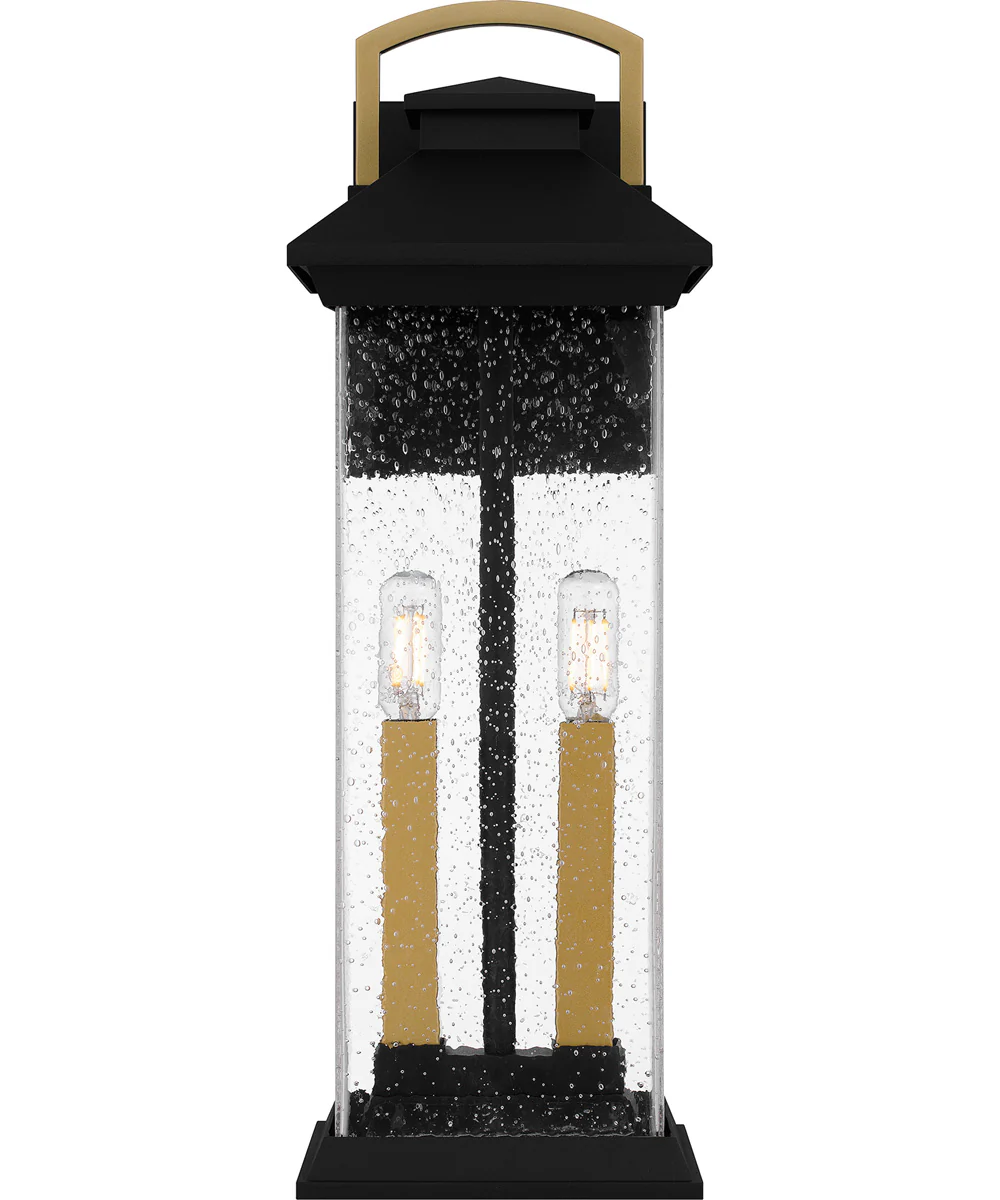 Henderson Large 2-light Outdoor Wall Light  Coastal Armour Aluminum Earth Black - Image 3
