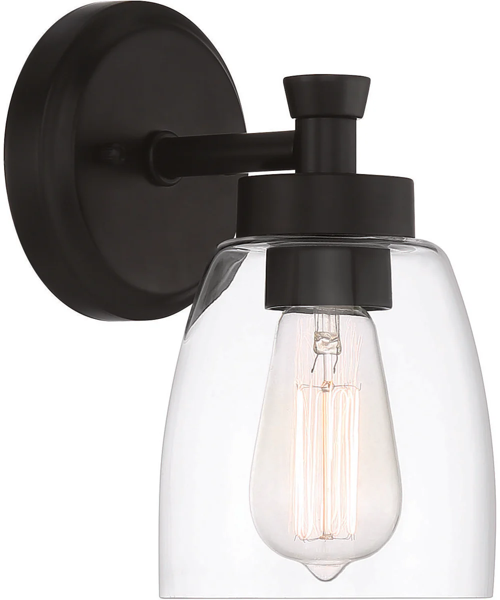 Henning 1-Light Wall Sconce Flat Black - Image 2